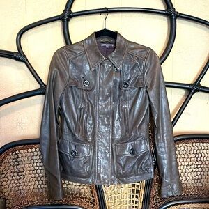 Vince Leather Coat